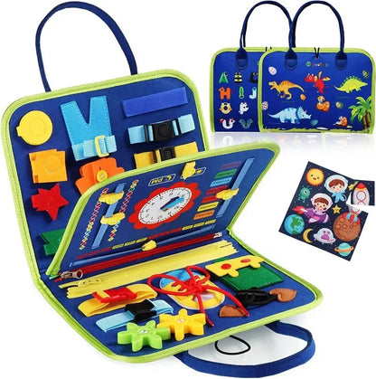 Kids Travel Toy Felt Activity Quiet Books Busy Board Activity Educational Sensory Learning Book