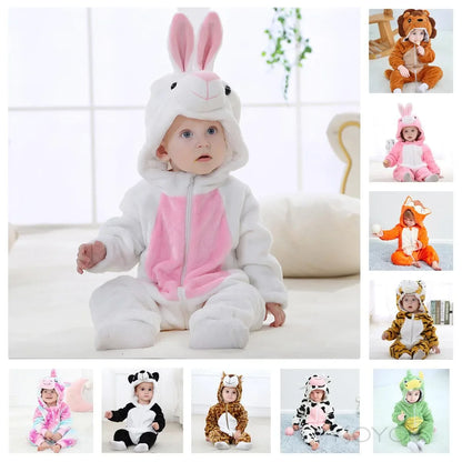 Cute ANIMAL Cosplay Costumes BoysGirls Jumpsuit BabyRompers Clothes Pajamas