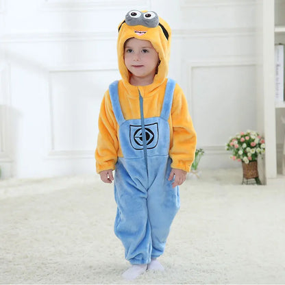 Minion Newborn Clothes Rompers Toddler Pajamas