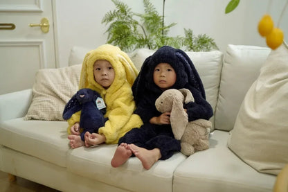 Autumn Winter Baby Bunny Jumpsuit Hooded