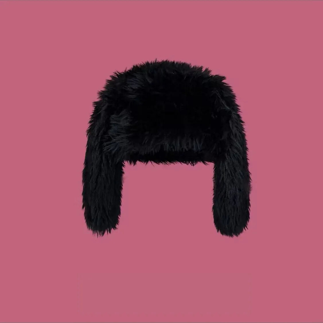 Fuzzy Bunny Hat Warm and cold resistant plush, sweet and versatile ear protection
