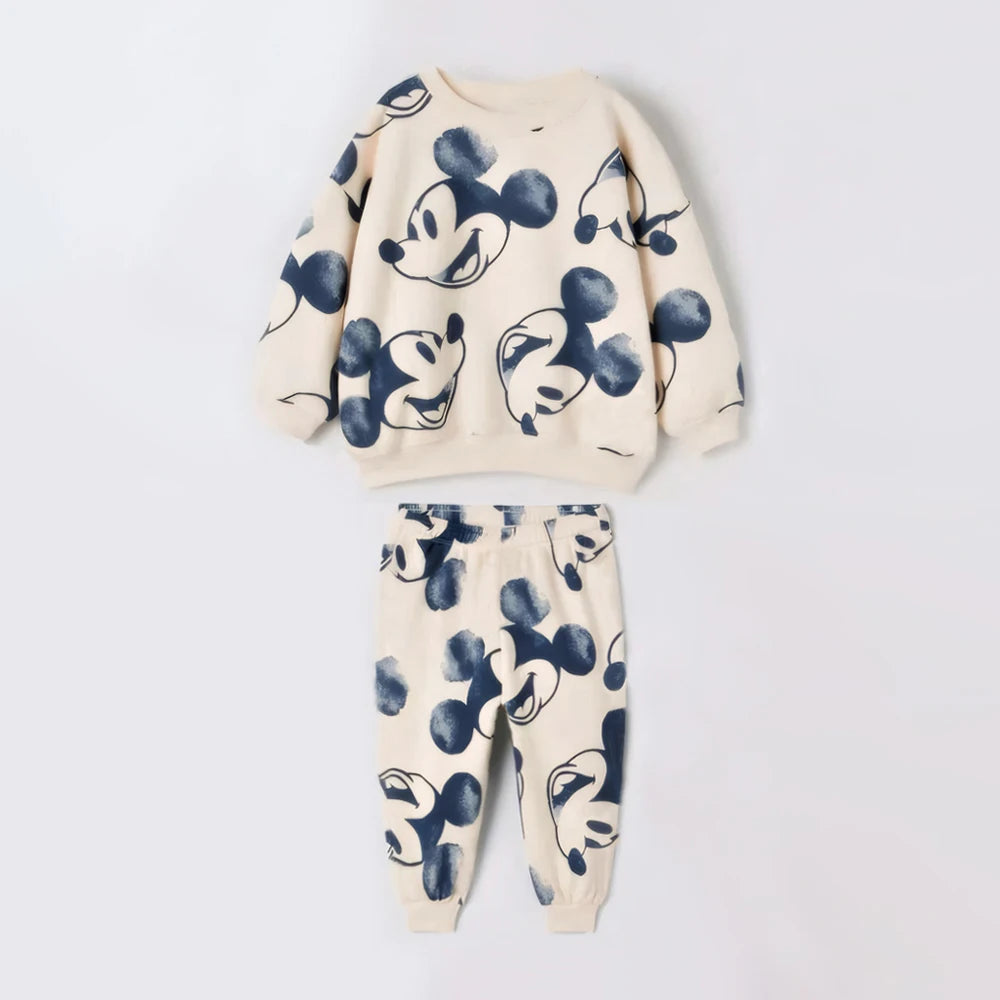 2Pcs Baby Set Mickey Mouse Sweatshirts + Pants Tracksuit