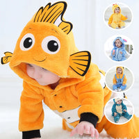 Nemo Infant Baby Romper Pajamas Hooded