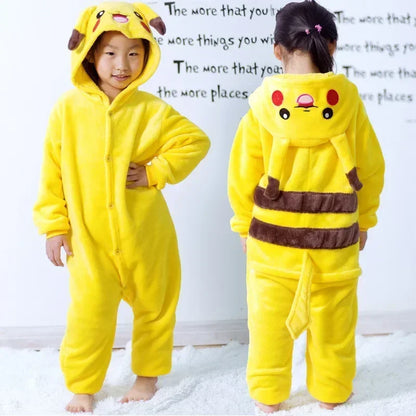 Pokemon Pikachu Kids Soft Onesie Pajamas