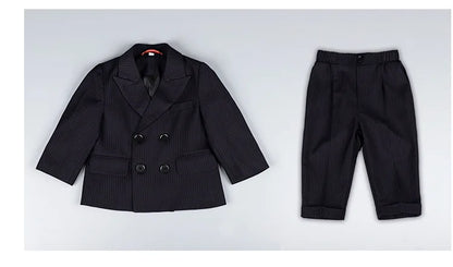 BoysSuit For Wedding BabyKids Photograph Suit ChildrenFormal Ceremony Tuxedo Dress Party Performance Costume