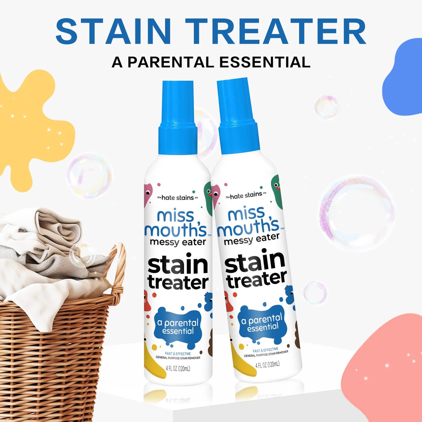 Fabric Stain Remover Spray Dust Bleached Decontamination Treater Spray Effective Yellow Stains Removal for Laundry and Shoes
