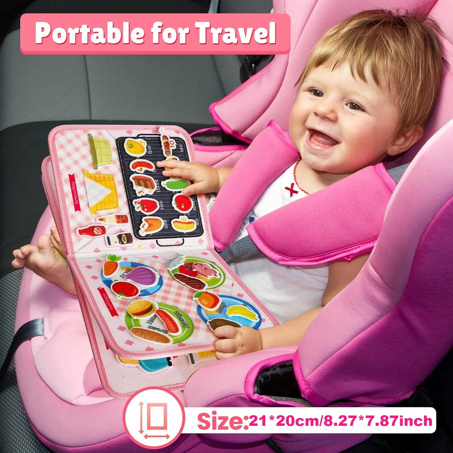 Toddlers Toy Busy Book 3D Baby Story Cloth Activities Felt Quite Book Board Preschool Learning Education Travel Toys
