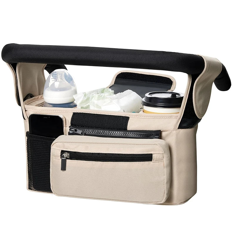 Stroller Storage Large Capacity Travel Hanging Bag Mommy Bag Phone Bottle Holder Diaper Bags BabyStroller Accessories