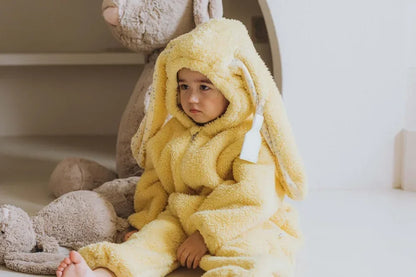Autumn Winter Baby Bunny Jumpsuit Hooded