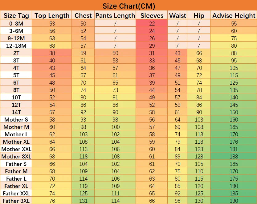 Family Matching Christmas Pajamas Sets Deer Print Tops+Pants Xmas Sleepwear Baby