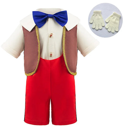 Disney Pinocchio Cosplay Costume for Baby Toddler Two-Piece Set