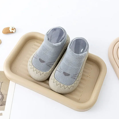 PROSPERBABY Socks Shoes Cute Soft Rubber Sole Floor Sneaker Booties First Time Walker