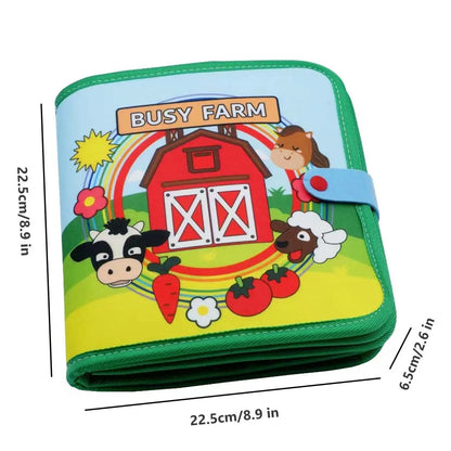 Toddlers Toy Busy Book 3D Baby Story Cloth Activities Felt Quite Book Board Preschool Learning Education Travel Toys