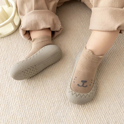 PROSPERBABY Socks Shoes Cute Soft Rubber Sole Floor Sneaker Booties First Time Walker