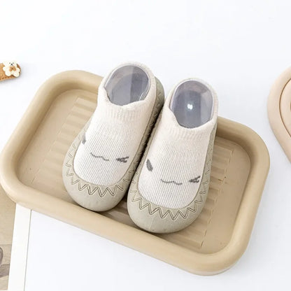 PROSPERBABY Socks Shoes Cute Soft Rubber Sole Floor Sneaker Booties First Time Walker