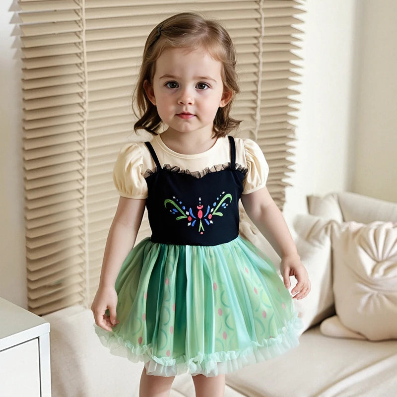 Disney Princess Baby Girl Dress Romper With Headbands