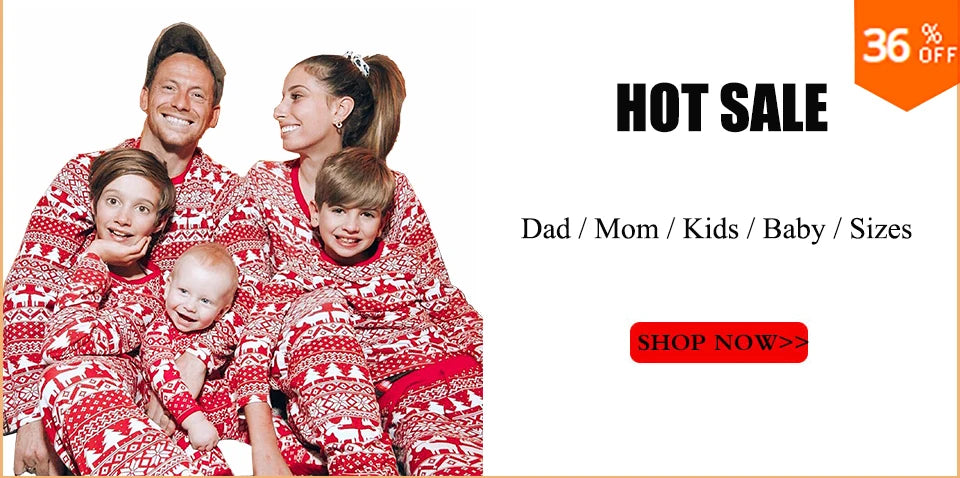 Christmas Family Pajamas Matching Outfits American Sizes (Merry Christmas)