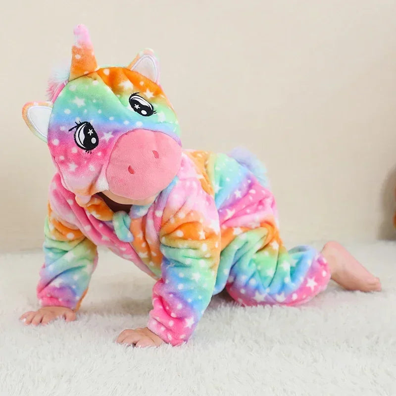Cute ANIMAL Cosplay Costumes BoysGirls Jumpsuit BabyRompers Clothes Pajamas