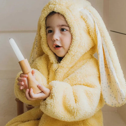 Autumn Winter Baby Bunny Jumpsuit Hooded