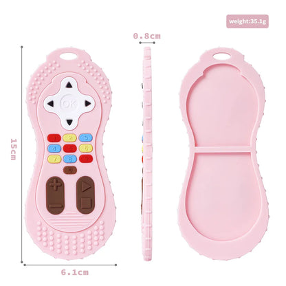 1Pc Baby Silicone Remote Control Shape Teether
