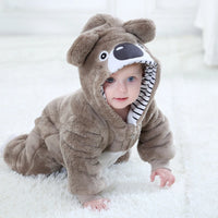 Koala Infant Baby Romper Pajamas Hooded