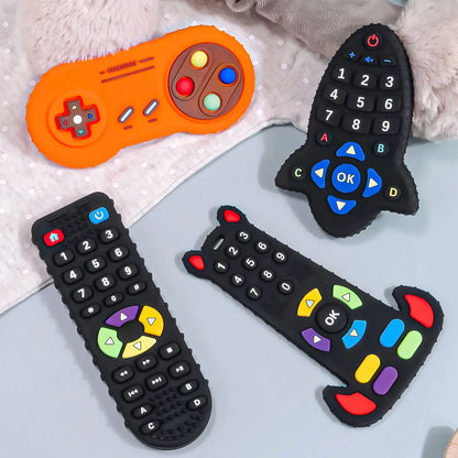 1Pc Baby Silicone Remote Control Shape Teether