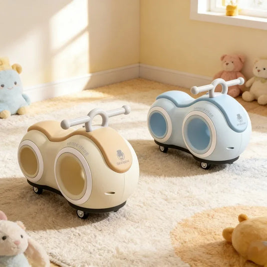 Kids Peanut Sliding Bike New No Pedal Balance Bicycle For 1-3 Year Old Baby Toddler Glider Bike Children Sliding Riding Toys