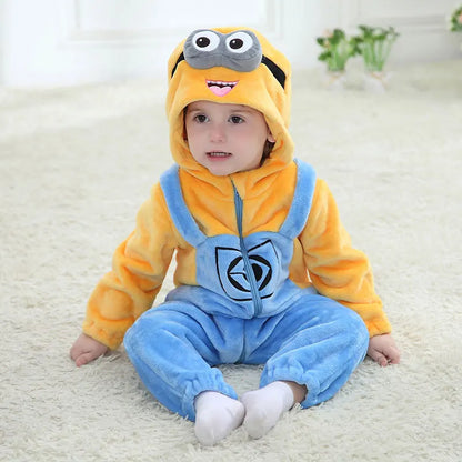 Minion Newborn Clothes Rompers Toddler Pajamas