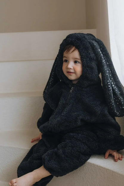 Autumn Winter Baby Bunny Jumpsuit Hooded