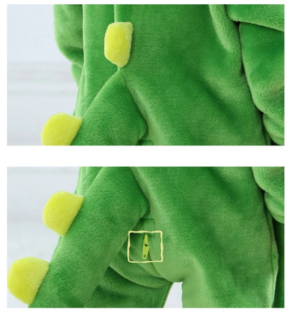 Dinosaur Infant Baby Romper Pajamas Hooded