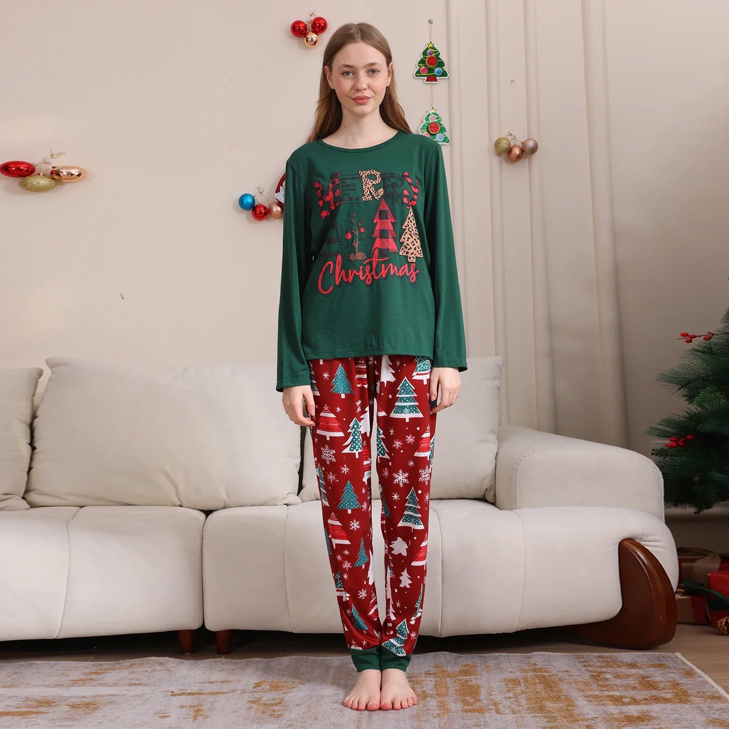 2025 Christmas Matching Family Tree Pajamas Sets (American Sizes)
