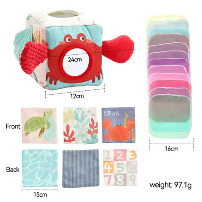 Toys Magic Cotton Animal Tissue Box Kids Finger Exercise Cloth Busy Box Toys Baby Educational Activity Sensory