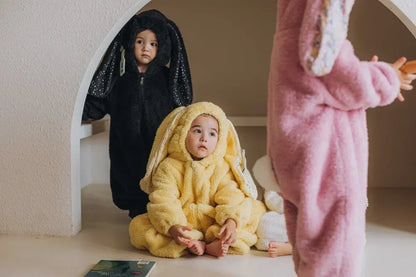 Autumn Winter Baby Bunny Jumpsuit Hooded