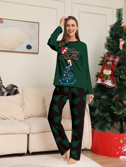 Christmas Family Pajamas Matching Outfits American Sizes (Merry Christmas)