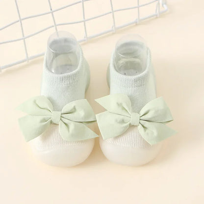 PROSPERBABY Socks Shoes Cute Soft Rubber Sole Floor Sneaker Booties First Time Walker