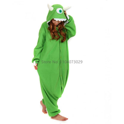Monster's Inc Pajamas Halloween Onesie Adult Cosplay