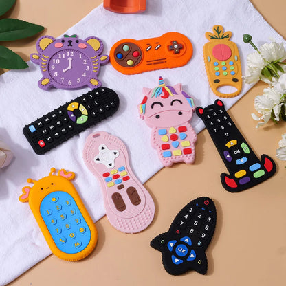 1Pc Baby Silicone Remote Control Shape Teether