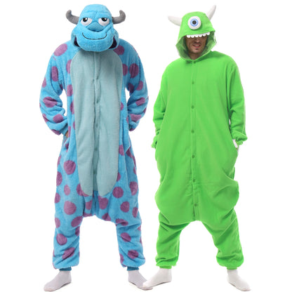 Monster's Inc Pajamas Halloween Onesie Adult Cosplay