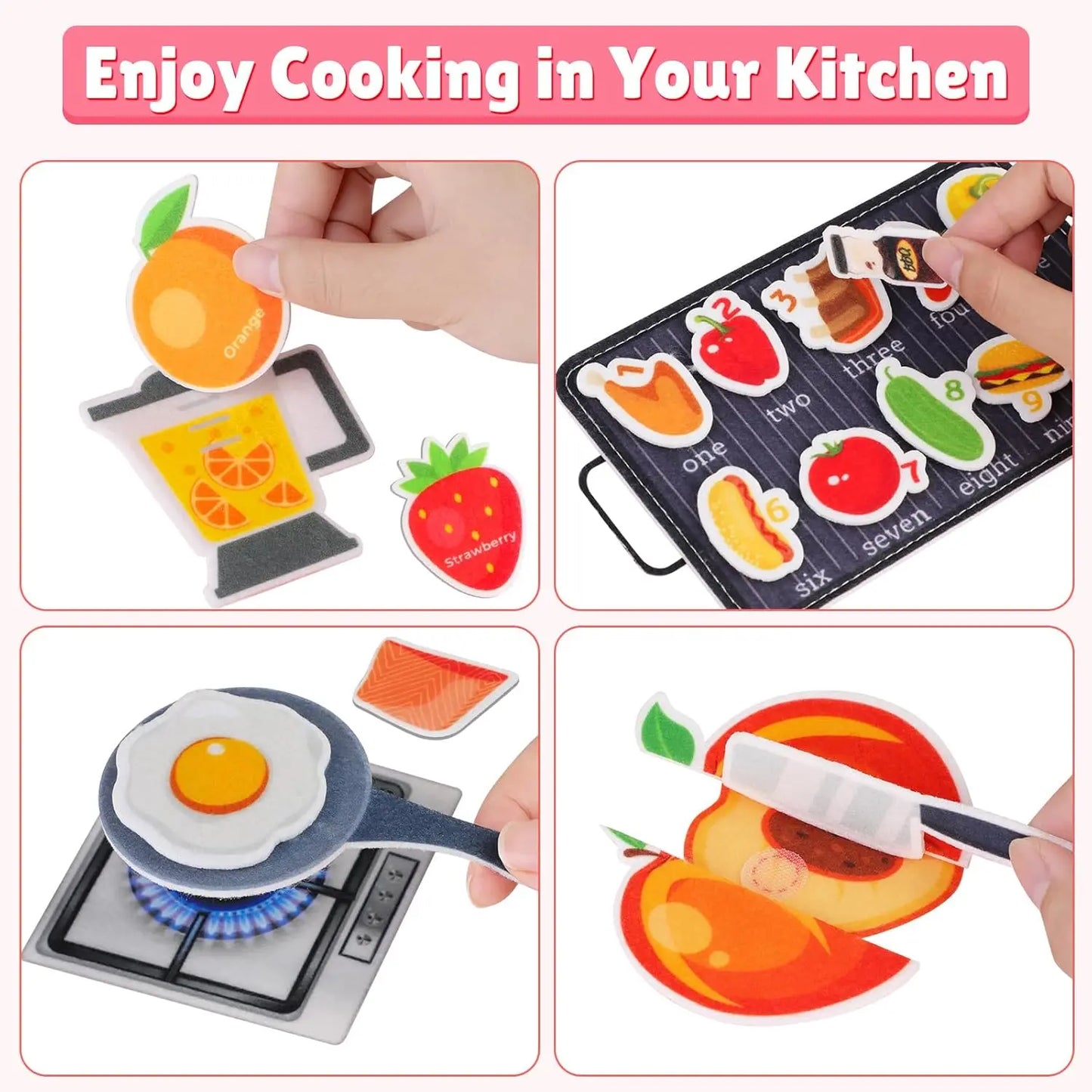 Toddlers Toy Busy Book 3D Baby Story Cloth Activities Felt Quite Book Board Preschool Learning Education Travel Toys
