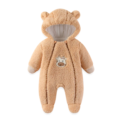 PROSPERBABY WIinter Jumpsuit Thicken BoysGirls Romper Cotton Warm Bodysuit Soft Snow Wear Jacket 0m-12m