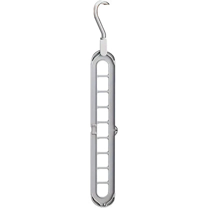 Plastic Multifunctional Hangers Heavy Duty Space Saving 9 Holes Clothes Organizer for Bedroom Cabinet Wardrobe Home Storage Use