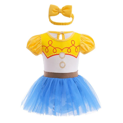 Disney Princess Baby Girl Dress Romper With Headbands