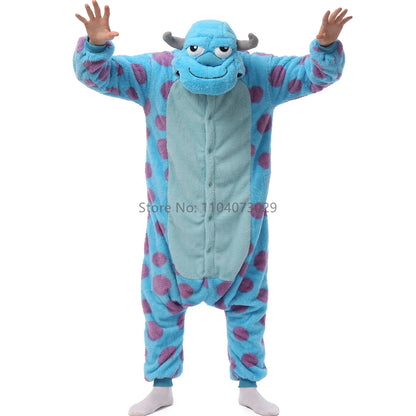 Monster's Inc Pajamas Halloween Onesie Adult Cosplay