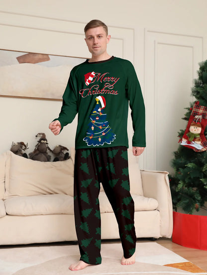 Christmas Family Pajamas Matching Outfits American Sizes (Merry Christmas)