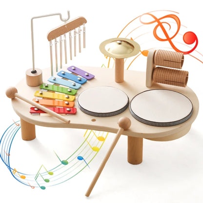 Baby Educational Toys Wooden Aeolian Bells Montessori Children's Musical Toys Xylophone Newborn Birthday Gifts Music Table Toys