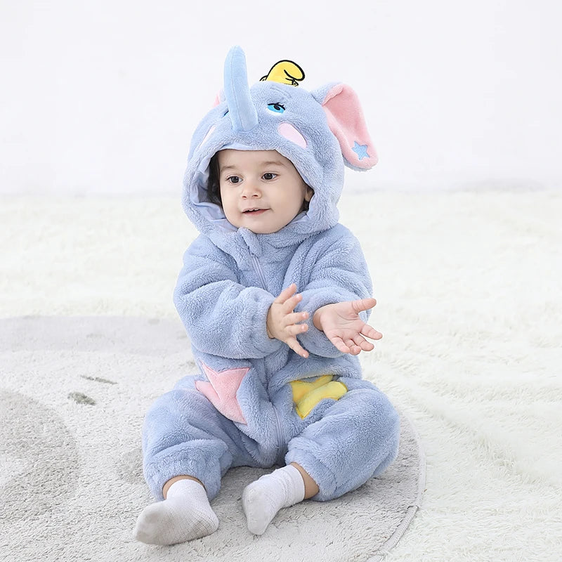 Dumbo Elephant Baby Warm Cosplay Costume Hooded