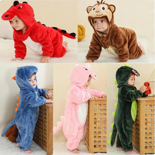 Cute ANIMAL Cosplay Costumes BoysGirls Jumpsuit BabyRompers Clothes Pajamas