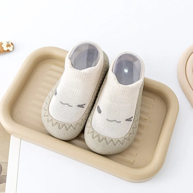 PROSPERBABY Socks Shoes Cute Soft Rubber Sole Floor Sneaker Booties First Time Walker