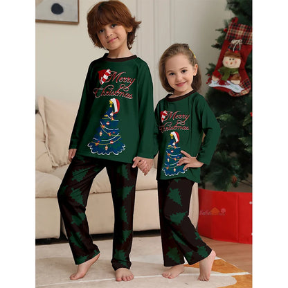 Christmas Family Pajamas Matching Outfits American Sizes (Merry Christmas)