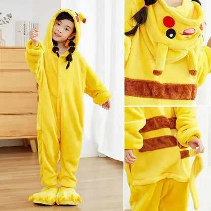 Pokemon Pikachu Kids Soft Onesie Pajamas
